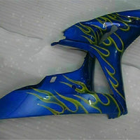 MS Injection Yellow Flame Blue Fairing Fit for Honda 2006-2007 CBR1000RR u079