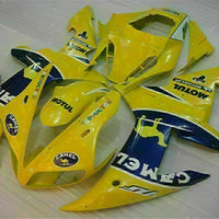MSB Injection Mold Kit Yellow ABS Fairing Fit for Yamaha 2002-2003 YZF R1 g015