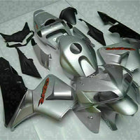MSA Injection Silver Fairing Fit for Honda 2005-2006 CBR600RR Set Bodywork u090