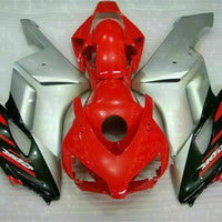 MS Injection Fairing Red Silvery Fit for ABS Honda CBR1000RR 2004-2005 u021