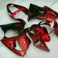 MS Fit for  2000-2002 ZX6R Plastic Red Black Injection Fairing ABS t006