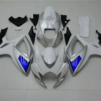 MSA Injection Blue White Fairing Kit Fit for  2006 2007 GSXR 600 750 a095b