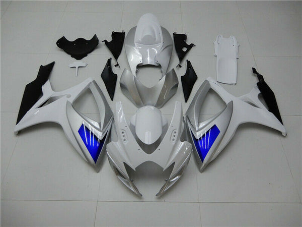 MSA Injection Blue White Fairing Kit Fit for  2006 2007 GSXR 600 750 a095b