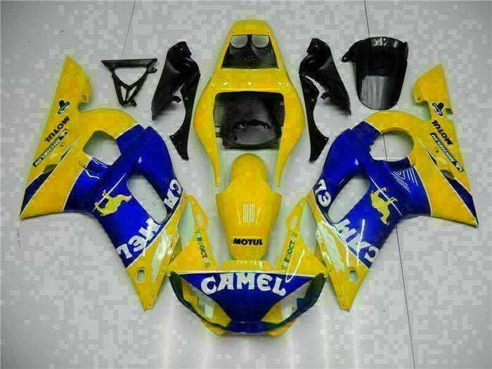 MS Injection Mold Yellow Blue Fairing Set Fit for Yamaha 1998-2002 YZF R6 g047