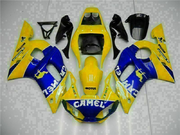 NT Fairing Fit for Yamaha 1998-2002 YZF-R6 G047- Yellow Blue | ABS Injection