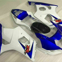 MS Injection Mold White Blue ABS Fairing Fit for  2003-2004 GSXR 1000 o013