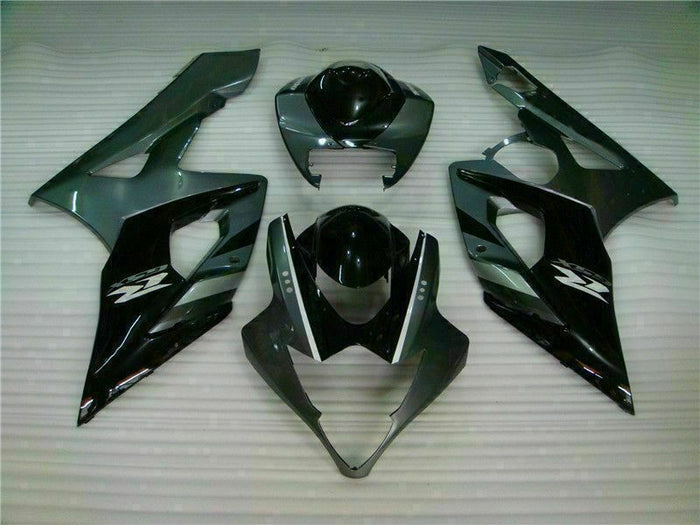 MS Injection ABS Kit Silver Black Fairing Fit for  2005-2006 GSXR1000 q002