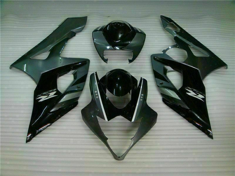 NT Fairing Fit for Suzuki 2005-2006 GSXR 1000 Q002- Silver Black | ABS Injection