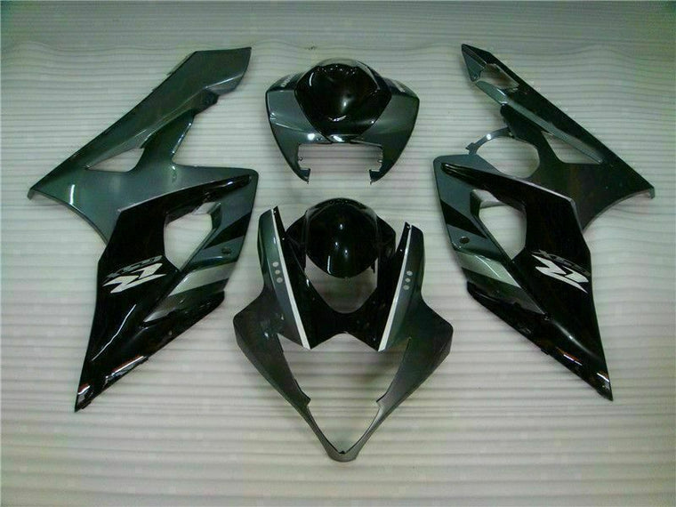 NT Fairing Fit for Suzuki 2005-2006 GSXR 1000 Q002- Silver Black | ABS Injection