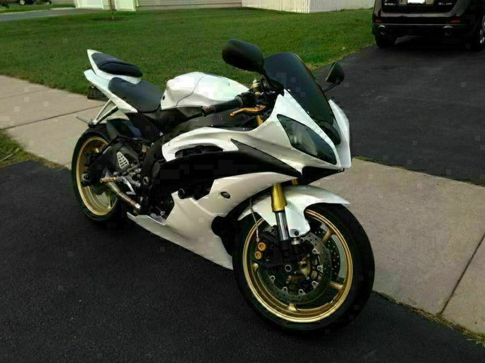 MS Injection Bodywork White Black Fairing Fit for Yamaha 2008-2016 YZF R6 g060