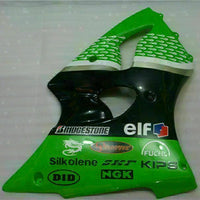MS Fit for  2000-2002 ZX6R Plastic Green Black Injection Fairing ABS t022