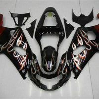MSB Injection Black Plastic Fairing Fit for  2001-2003 GSXR 600 750 m059