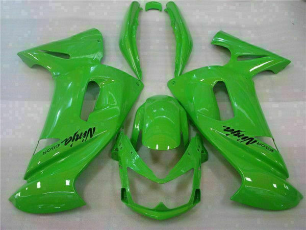 MSA Fit for  Ninja 650R 2006-2008 ER6F ABS Green Fairing Plastics t005