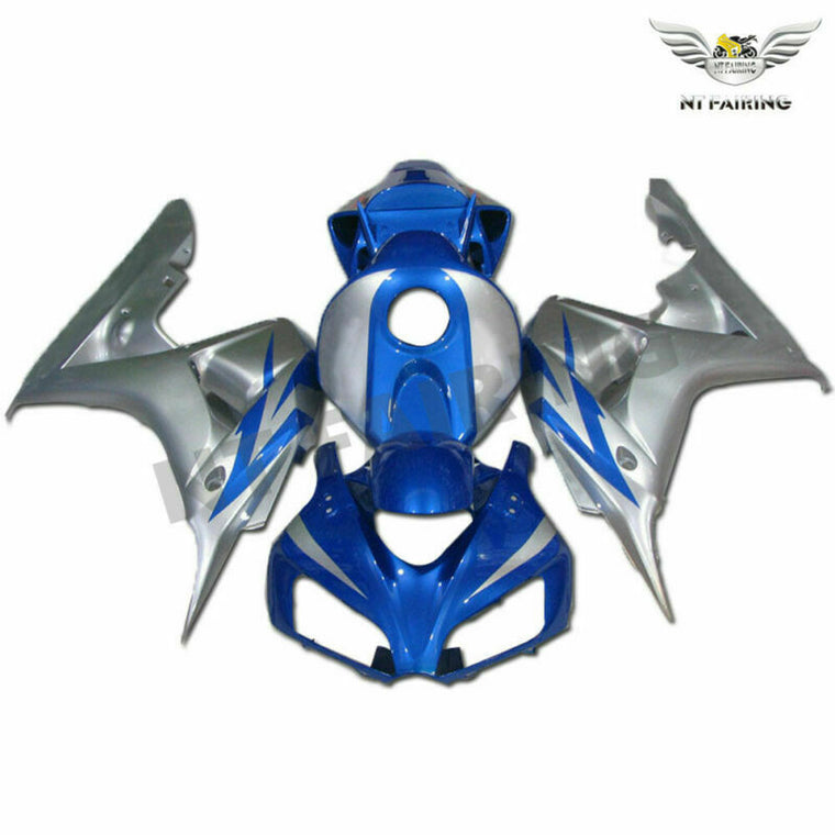 MS Injection Blue Silver Kit Fairing Fit for Honda 2006-2007 CBR1000RR Set u086