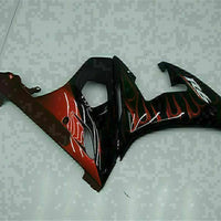 MS Injection Red Flame Fairing Fit for Yamaha YZF 2003-2005 R6 & 06-09 R6S g014