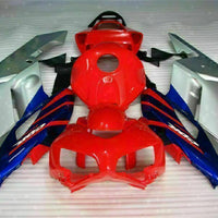 MS Injection Fairing Red Silvery Fit for ABS Honda CBR1000RR 2004-2005 u061