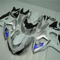 MS Injection Silver White Fairing Kit Fit for  2009-2016 GSXR 1000 o037