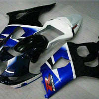 MS Injection Black Blue ABS Fairing Kit Fit for  2003-2004 GSXR 1000 p033