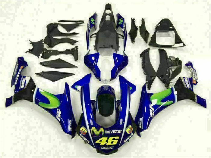 MS Injection Molding New Kit Blue ABS Fairing Fit for Yamaha 2015-2019 YZF R1 g006