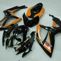 MSB Injection Black Orange Fairing Fit for  2006 2007 GSXR 600 750 n067