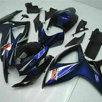 MSB Injection Black Blue Fairing Fit for  2006 2007 GSXR 600 750 n017