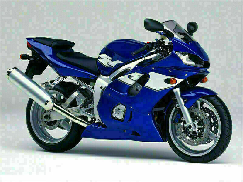 NT Fairing Fit for Yamaha 1998-2002 YZF-R6 N032- White Blue | ABS Injection, US Stock