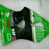 MS Fit for  2000-2002 ZX6R Plastic Green Black Injection Fairing ABS t023