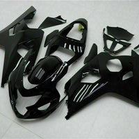 MS Injection Kit Gloss Black Fairing Fit for  2004 2005 GSXR 600 750 n09i