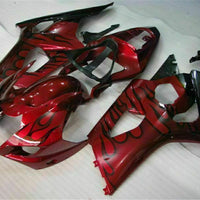 MS Injection Plastic Red ABS Kit Fairing Fit for  2003-2004 GSXR 1000 p041