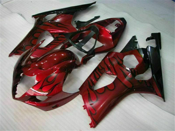 MS Injection Plastic Red ABS Kit Fairing Fit for  2003-2004 GSXR 1000 p041