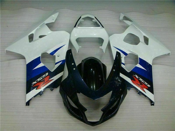 MSB Injection  White Black Fairing Fit for  2004 2005 GSXR 600 750 n054