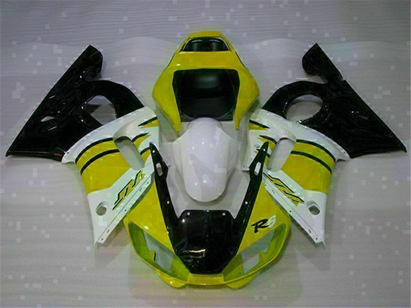 NT Fairing Fit for Yamaha 1998-2002 YZF-R6 G003- Yellow White | ABS Injection