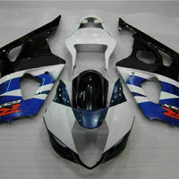 MS Injection White Blue Black Kit Fairing Fit for  2003-2004 GSXR1000 p036