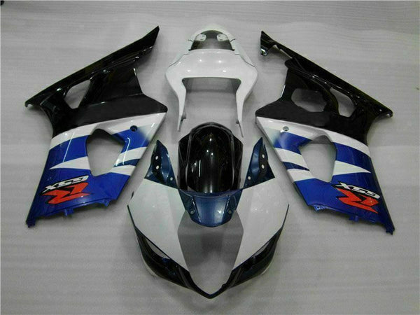 MS Injection White Blue Black Kit Fairing Fit for  2003-2004 GSXR1000 p036