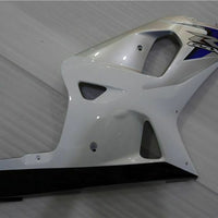 MSB Injection  White Silver Fairing Fit for  2001-2003 GSXR 600 750 l075
