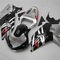 MSB Injection Mold Silver Fairing Fit for  2001-2003 GSXR 600 750 w002
