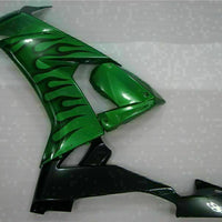 MSA Fit for  2008-2010 ZX10R ZX-10R ABS Green Black Injection Fairing s001-T