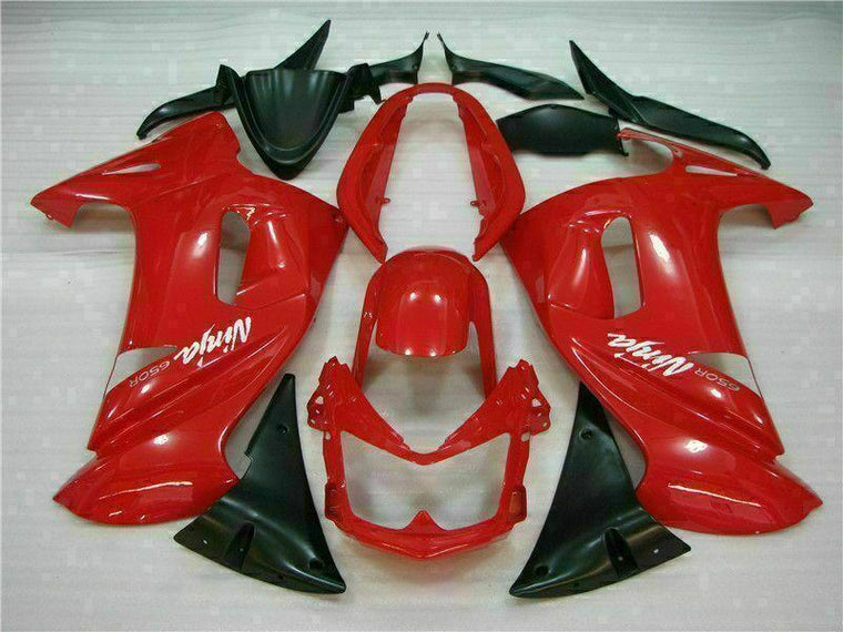 NT Fairing Fit for Kawasaki 2006-2008 EX650R N009- Er 6f Glossy Red | ABS Injection