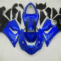 Fit for  Ninja 2005-2006 ZX6R 636 Blue New Injection Fairing Kit t007-T