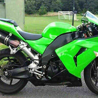 MSA Fit for  Ninja 2006 2007 ZX10R Plastic Green Injection Fairing Kit s007
