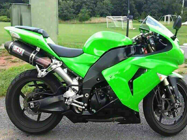 MSA Fit for  Ninja 2006 2007 ZX10R Plastic Green Injection Fairing Kit s007