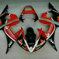 MS Injection ABS Black Red Fairing Fit for Yamaha YZF 2003-2005 R6 & 06-09 R6S g031