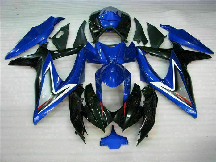 MSB Injection Mold Blue Black Fairing Fit for  2008-2010 GSXR 600 750 o046