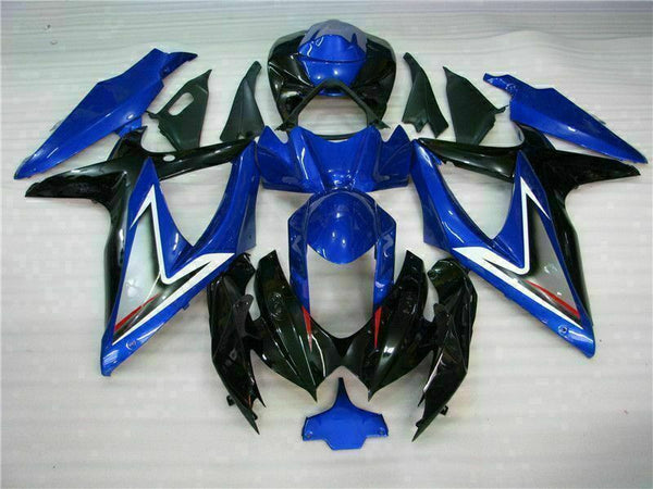 MSB Injection Mold Blue Black Fairing Fit for  2008-2010 GSXR 600 750 o046