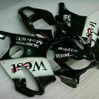 MS White Black Injection Fairing Kit Fit for Honda 2001-2003 CBR600 F4I u003