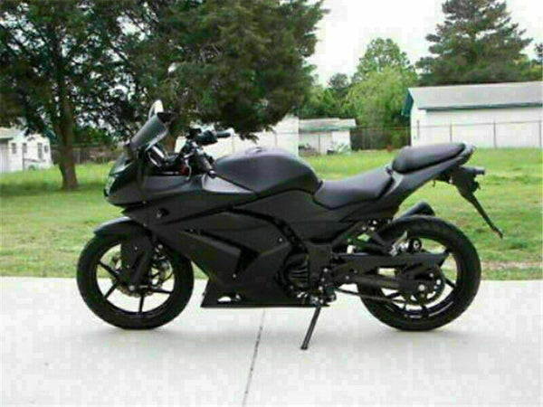 NT Fit for  2008-2012 EX250 250R Matte Black Injection Fairing Kit R001