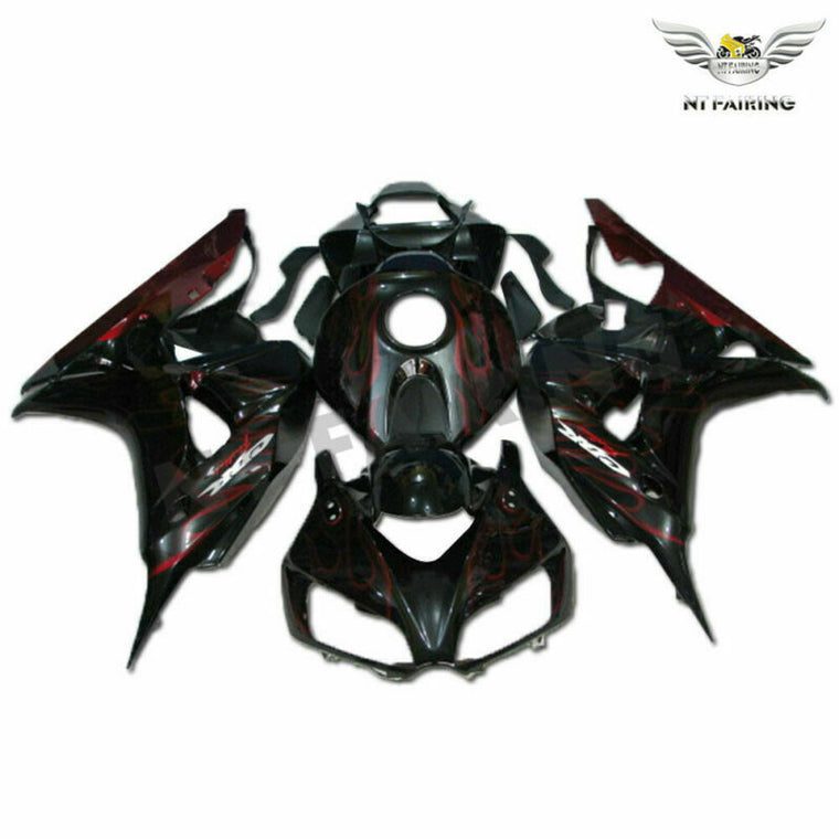 NT Fairing Fit for Honda 2006-2007 CBR1000RR U076- Red Flame | ABS Injection