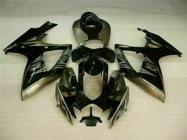 MSB Injection Black Gray Fairing Fit for  2006 2007 GSXR 600 750 o080