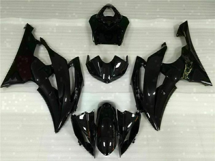 MS Injection Bodywork Glossy Black Fairing Fit for Yamaha 2008-2016 YZF R6 j059