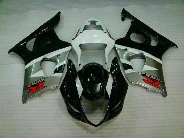 NT Fairing Fit for Suzuki 2003-2004 GSXR 1000 Q045- Black Silver | ABS Injection